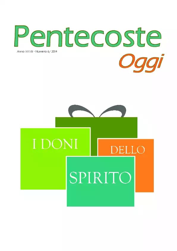 Pentecoste Oggi - 06 - 2014