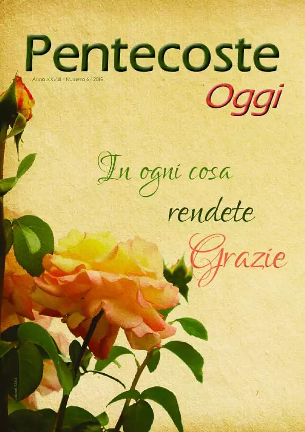 Pentecoste Oggi - 06 - 2015